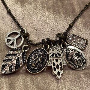 American Eagle Outfitters Buddha Peace Hamsa Charm Necklace